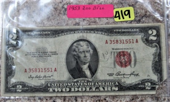1953 $2 Bill