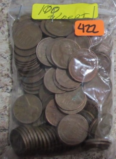 100 Wheat Cents