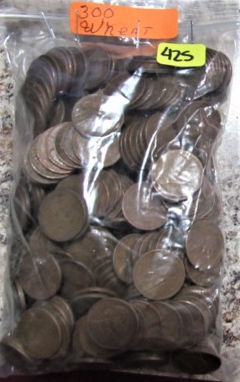 300 Wheat Cents