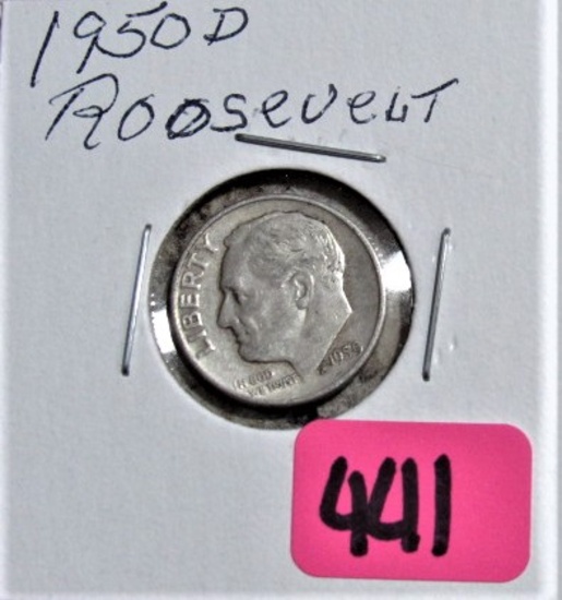 1950-D Roosevelt Dime