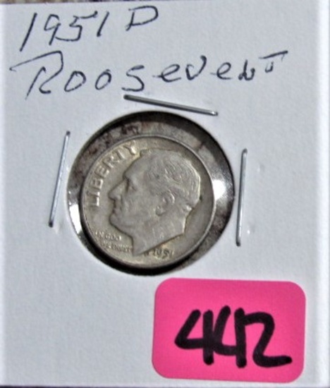 1951-D Roosevelt Dime