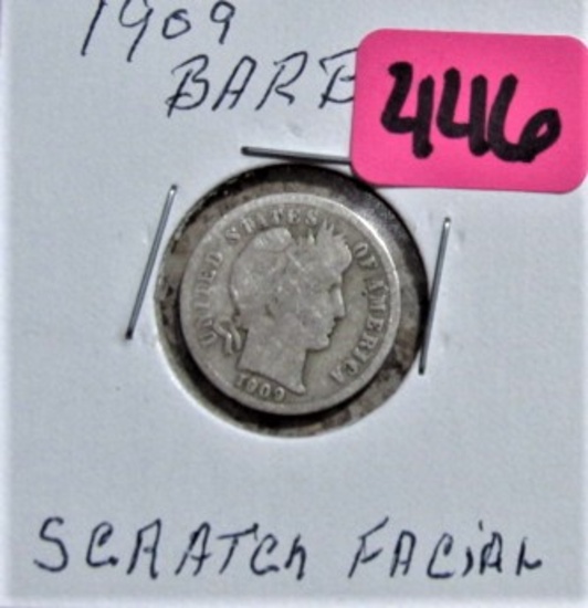 1909 Barber Dime