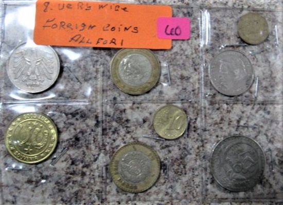 (8) Foreign Coins