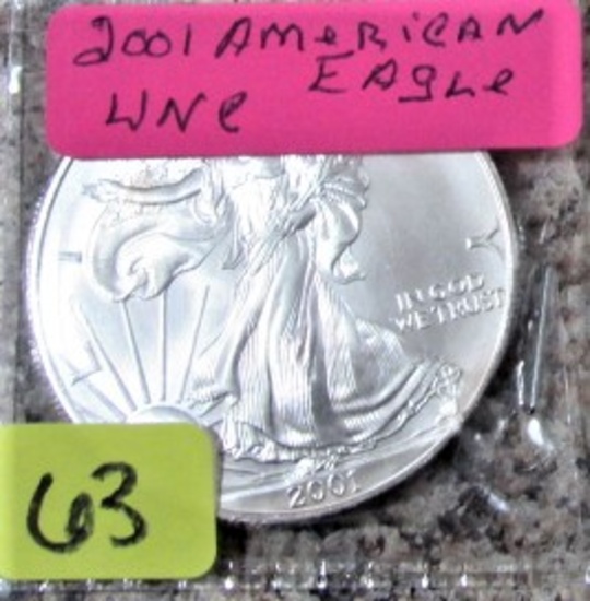 2001 Silver American Eagle