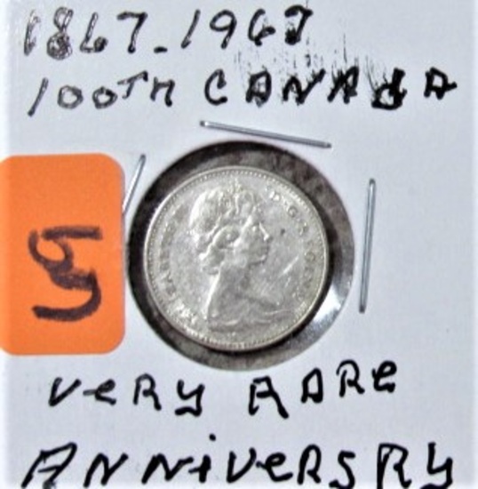 1867-1967 100th Canada Anniversary Coin