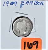 1909 Barber Dime