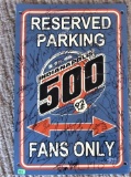 2008 May 26 Indianapolis 500 Autographed Reserved Parking Sign