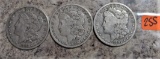 1883-S, 1888-O, 1901-O Morgan Dollars