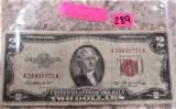 1953 Red Dot $2 Note