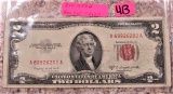 $2 1953B Red Dot