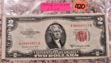 1953B $2 Red Dot