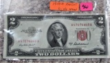 1953A Red Dot $2 Note