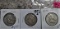 1951-S, 1951-S, 1954-D Franklin Half Dollars