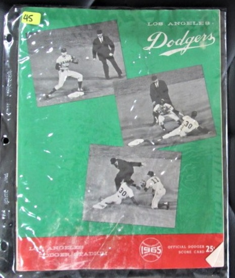 1965 Los Angeles Dodgers Stadium Program