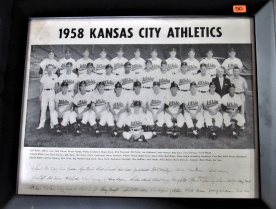 1958 Kansas City Athletics Framed Print