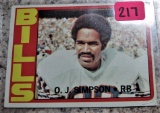 O.J. Simpson Bills Card #160