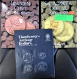 Sacagawea Dollar Book, Eisenhower/Anthony, Lincoln Cent