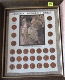Lincoln Memorial Coins Framed