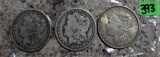 1889-O, 1900-O, 1921 Morgan Dollars