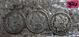 1889-O, 1890-O, 1891-O Morgan Dollars