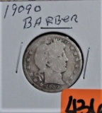 1909-O Barber Quarter Dollar