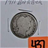 1911 Barber Quarter Dollar