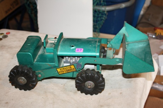 Antique Heavy Metal Structo End Loader