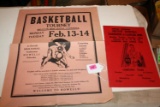 1964 Mid-State Basketball Program & Poster