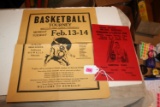 1964 Mid-State Basketball Program & Poster