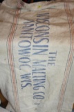 Cloth Sack Advert. The Wisconsin Malting Co 1947 Manitowoc WI