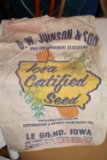 O.W. Johnson Iowa Certified Seed Cloth Sack
