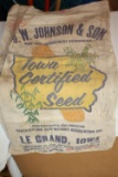 O.W. Johnson Iowa Certified Seed Cloth Sack