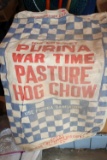 Purina War Time Pasture Hog Clow Cloth Sack