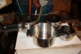 Vintage Duncan Hines Stainless Steel Cookware