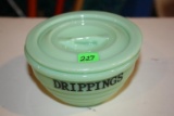 Jadeite Drippings Container