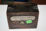 Antique Bank of Ottis and Murphy Copper Flash Bank