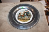 Vintage Pewter Plate 1975