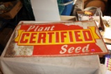 Antique Original Certified Seed Sign