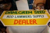 Vintage Metal Dahlgren Seed Dealer Sign