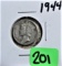 1944 Mercury Dime