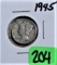 1945 Mercury Dime