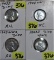 (2) 1943, (2) 1943-D Zinc Cents