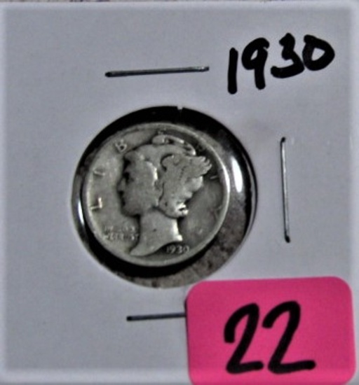 1930 Mercury Dime