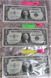 1957, 1957A, 1957B Silver Certificates