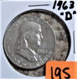 1963-D Franklin Half Dollar