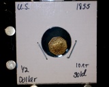 USA Half Dollar 10kt Gold Reproduction
