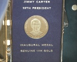 Jimmy Carter 10kt Gold Inaugural Medal