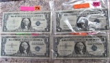 1957, 1957A, (2) 1957B Silver Certificates