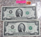 2003, 1976 $2 Bills