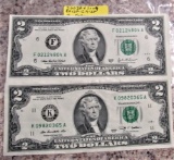 2003, 2009 $2 Bills